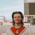 Palmer Sandeno wears a Washington State University graduation outfit