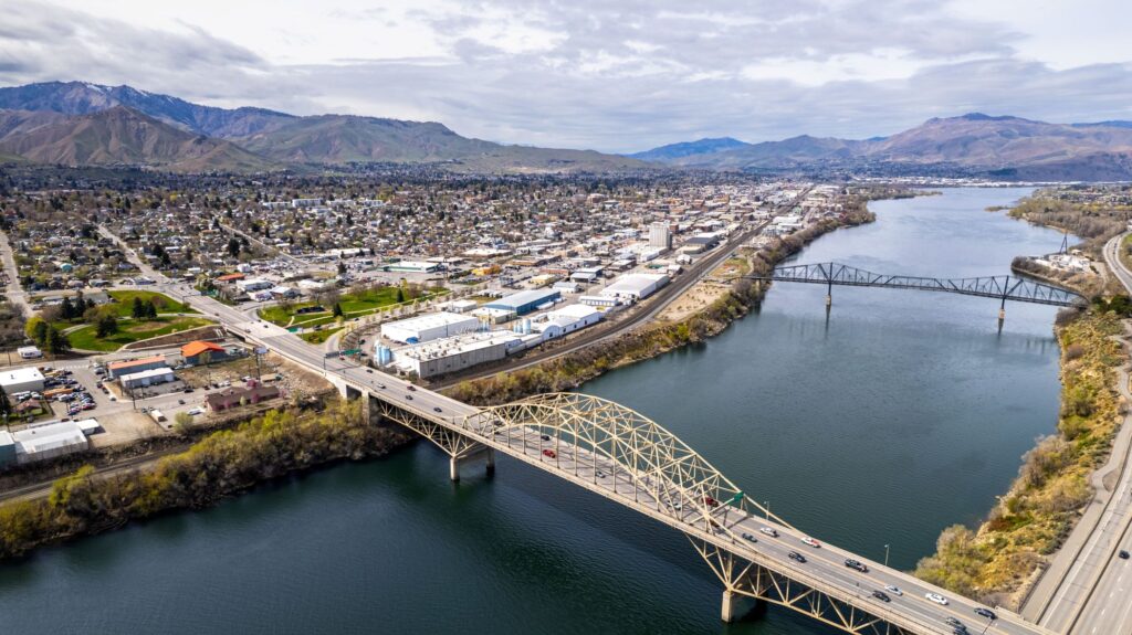 Aerial of Wenatchee Valley